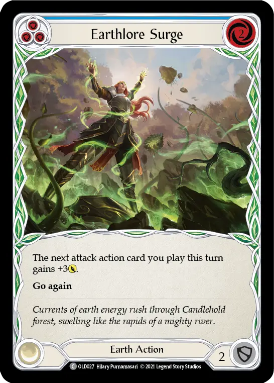Card: Earthlore Surge (blu)
