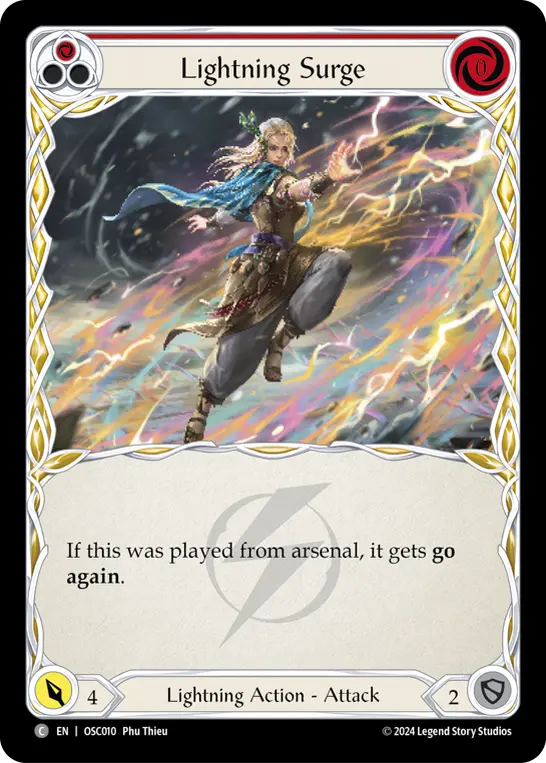 Card: Lightning Surge (red)