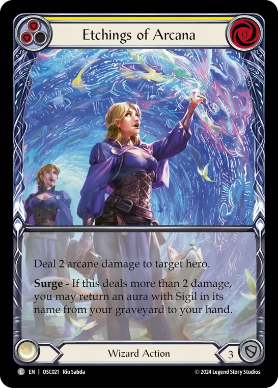 Card: Etchings of Arcana (yel)