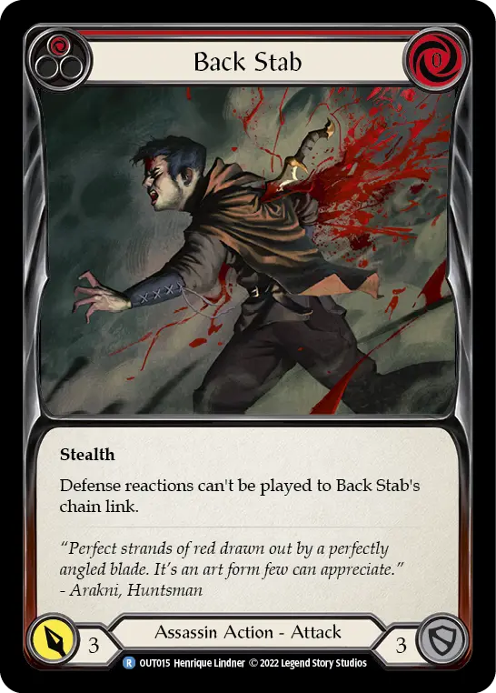 Card: Back Stab (red)