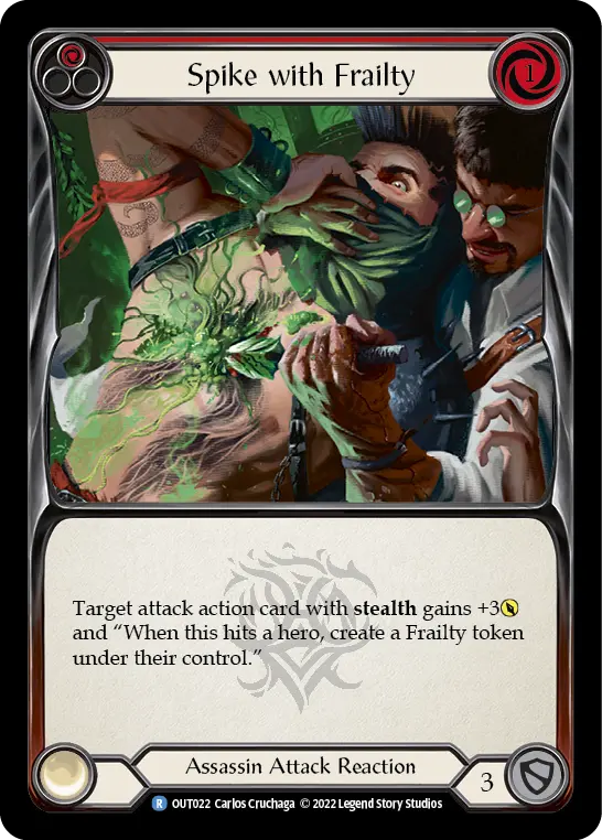 Card: Spike with Frailty (red)