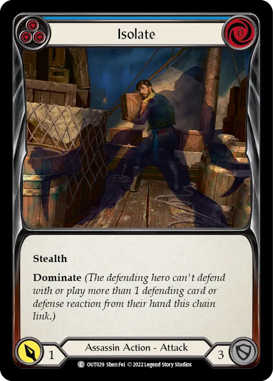 Card: Isolate (blu)