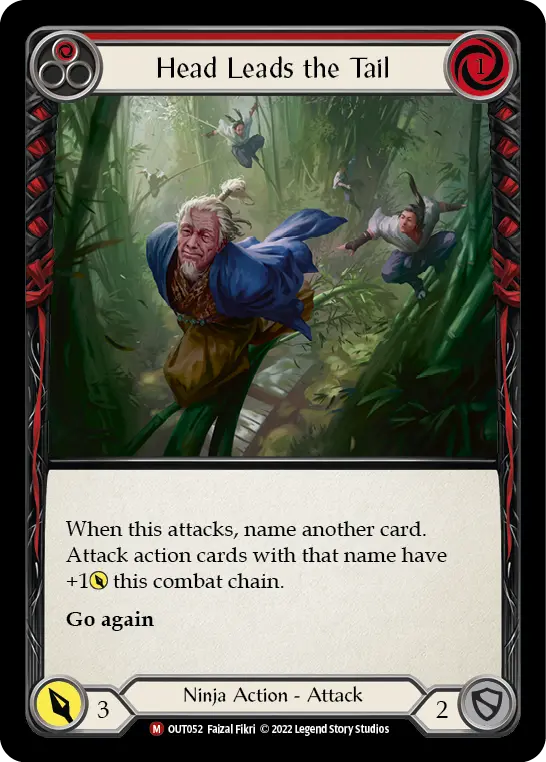 Card: Head Leads the Tail (red)