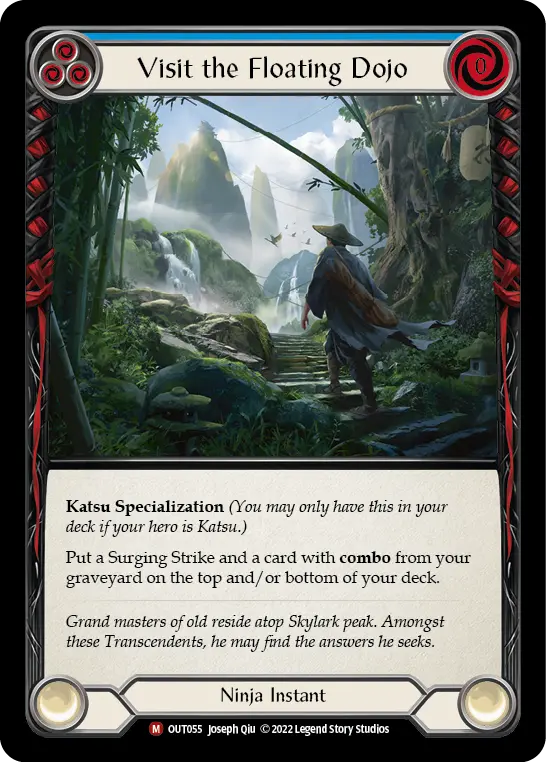 Card: Visit the Floating Dojo (blu)