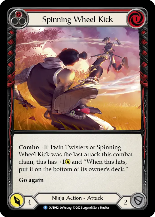 Card: Spinning Wheel Kick (red)