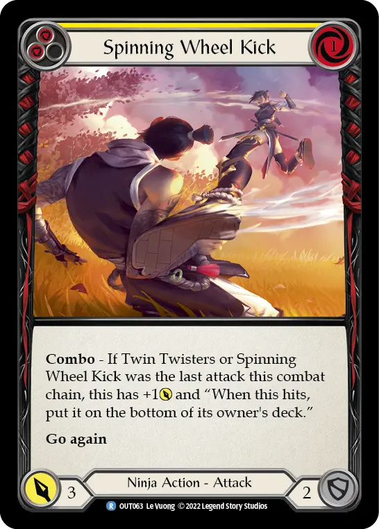 Card: Spinning Wheel Kick (yel)