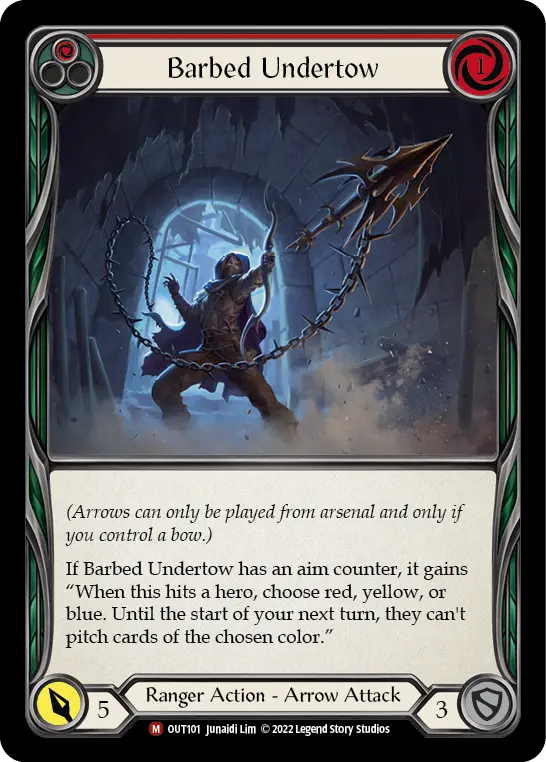 Card: Barbed Undertow (red)
