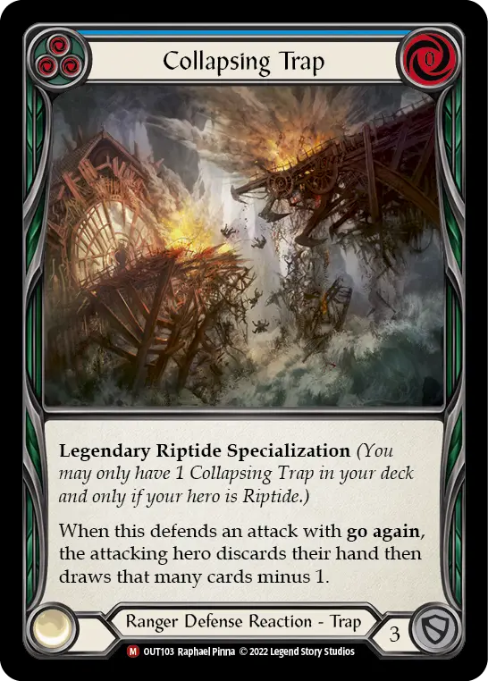 Card: Collapsing Trap (blu)