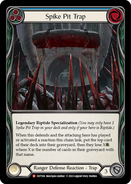 Card: Spike Pit Trap (blu)