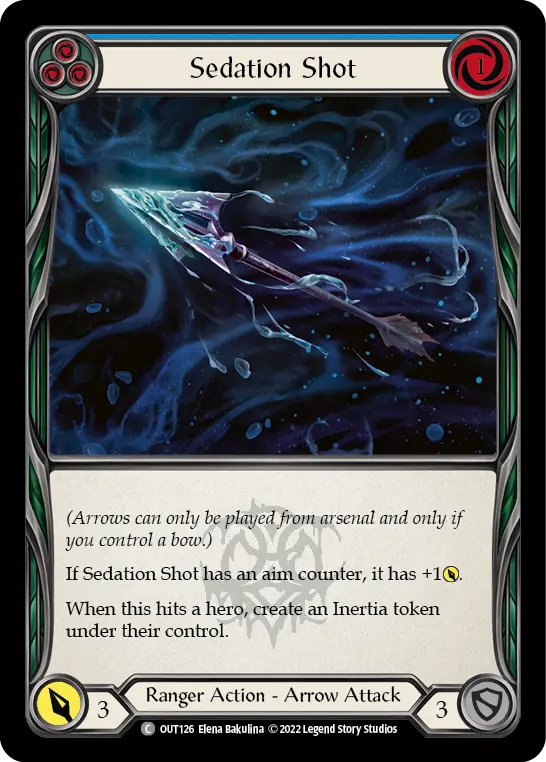 Card: Sedation Shot (blu)