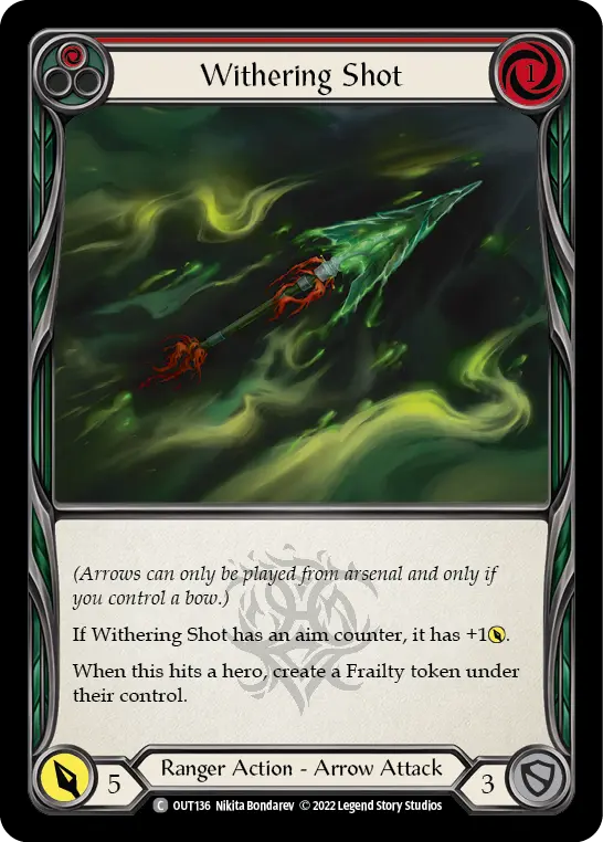 Card: Withering Shot (red)