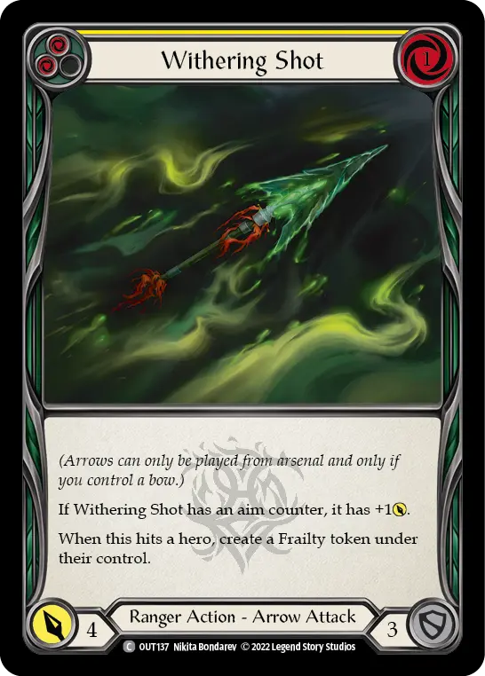Card: Withering Shot (yel)
