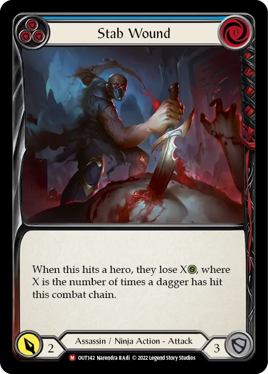 Card: Stab Wound (blu)
