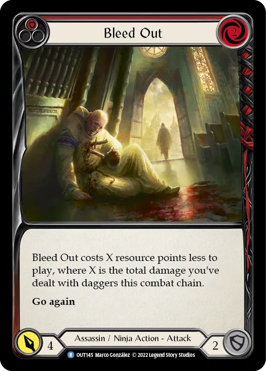 Card: Bleed Out (red)