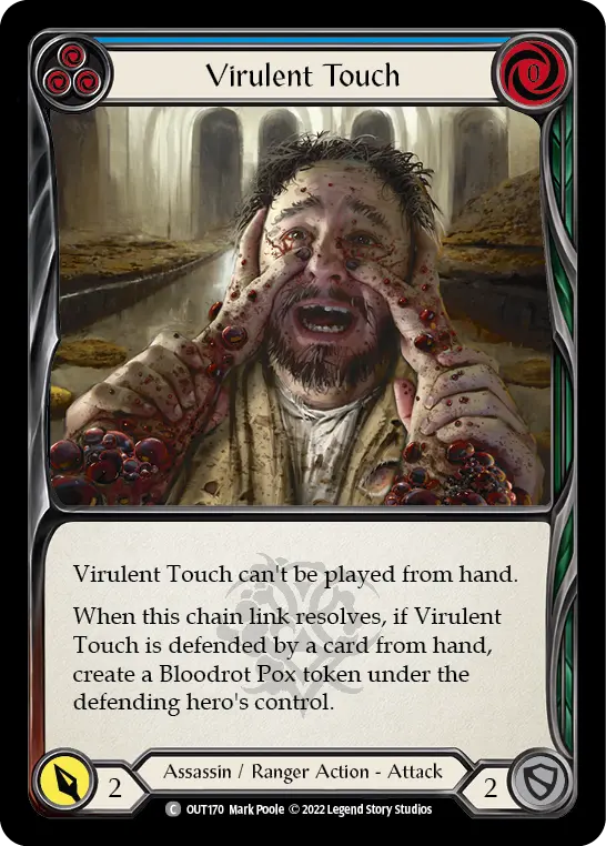 Card: Virulent Touch (blu)