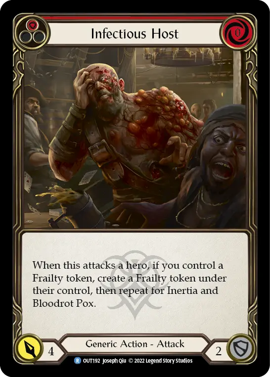 Card: Infectious Host (red)