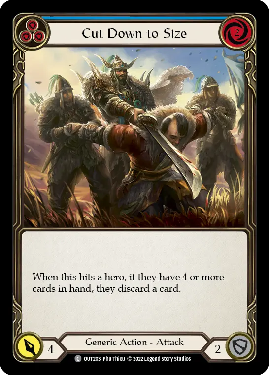 Card: Cut Down to Size (blu)