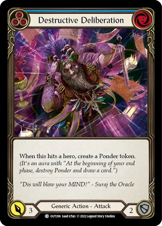 Card: Destructive Deliberation (blu)