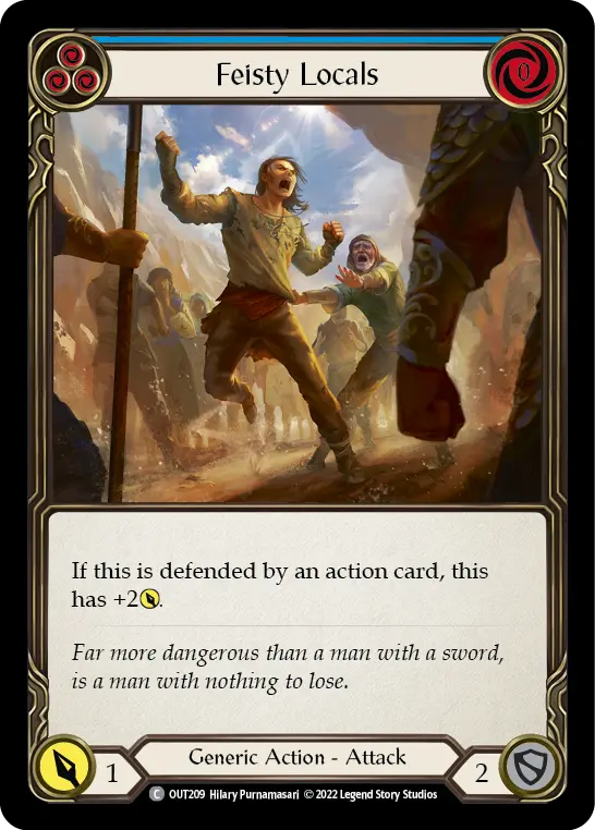 Card: Feisty Locals (blu)