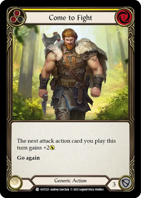 Card: Come to Fight (yel)