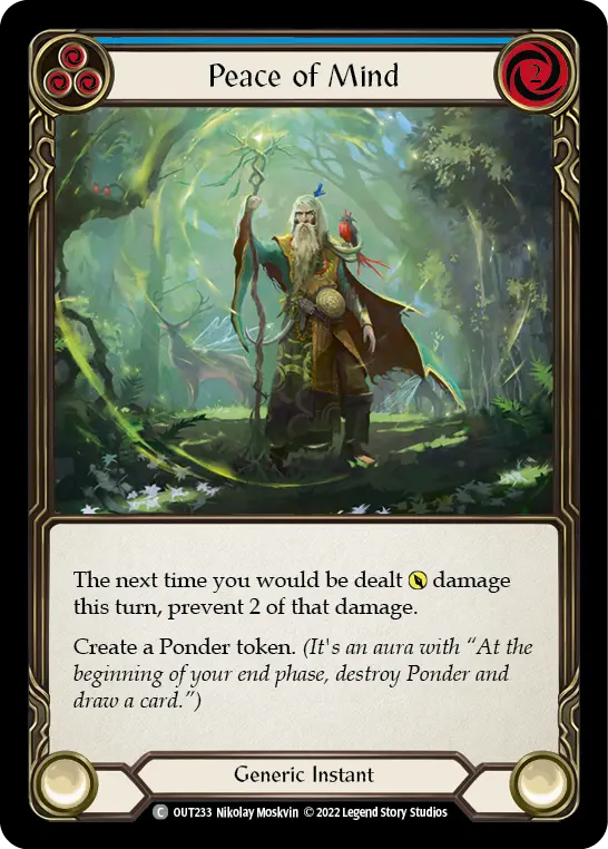 Card: Peace of Mind (blu)