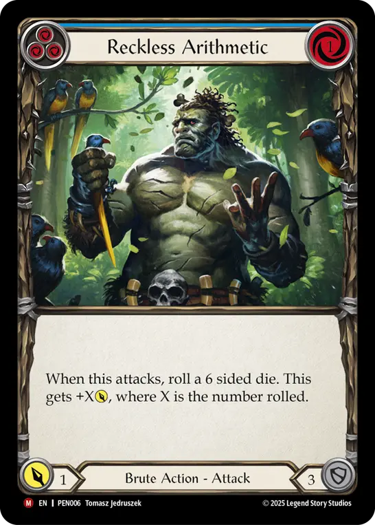Card: Reckless Arithmetic (blu)
