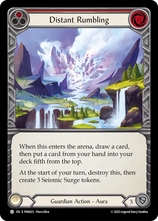 Card: Distant Rumbling (red)
