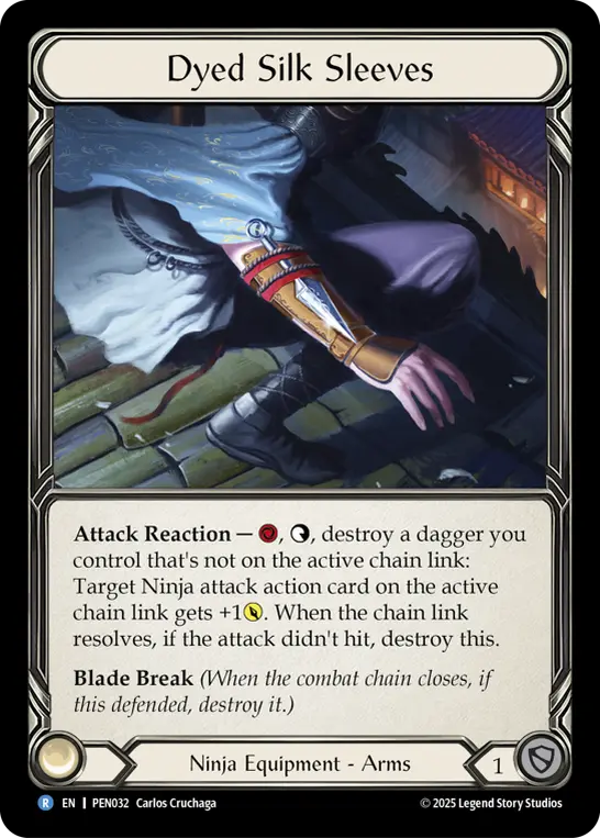 Card: Dyed Silk Sleeves