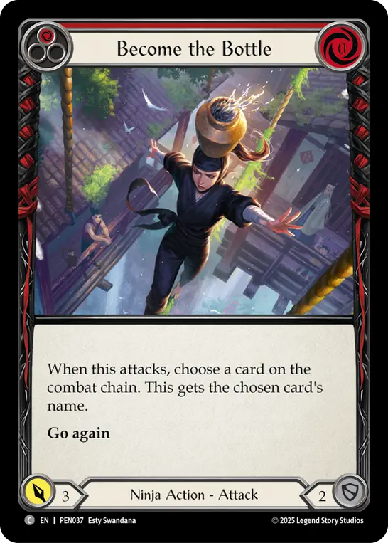 Card: Become the Bottle (red)