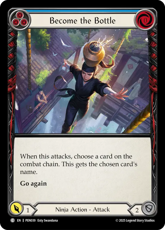 Card: Become the Bottle (blu)