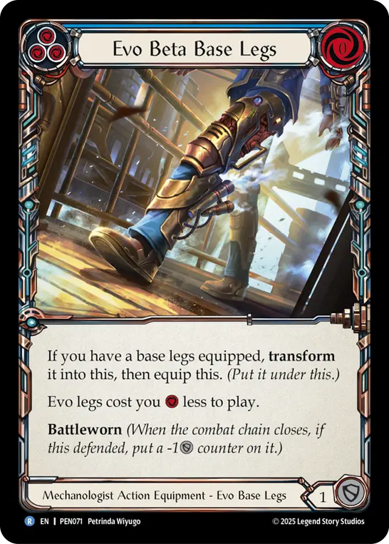 Card: Evo Beta Base Legs (blu)