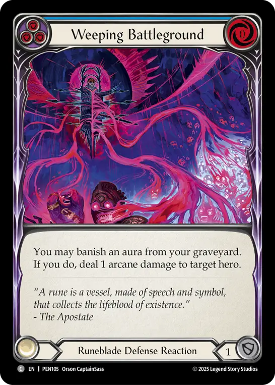 Card: Weeping Battleground (blu)