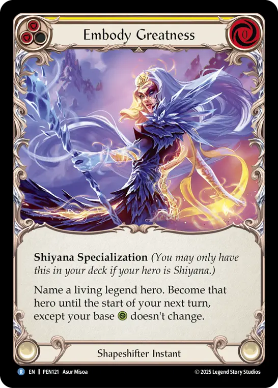 Card: Embody Greatness (yel)