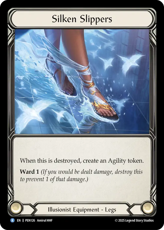 Card: Silken Slippers