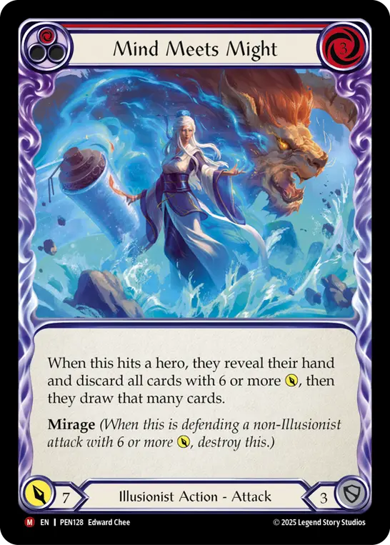 Card: Mind Meets Might (red)