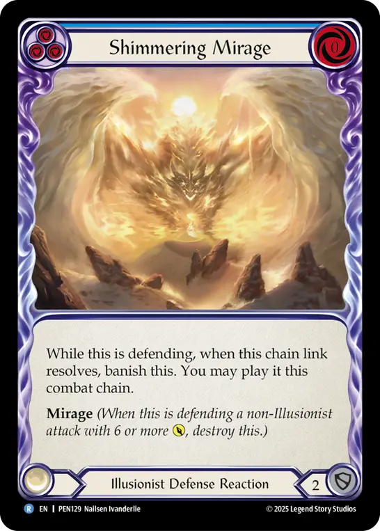 Card: Shimmering Mirage (blu)
