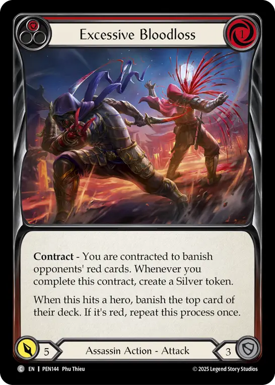Card: Excessive Bloodloss (red)