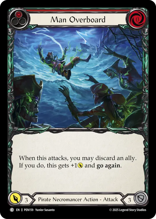 Card: Man Overboard (red)