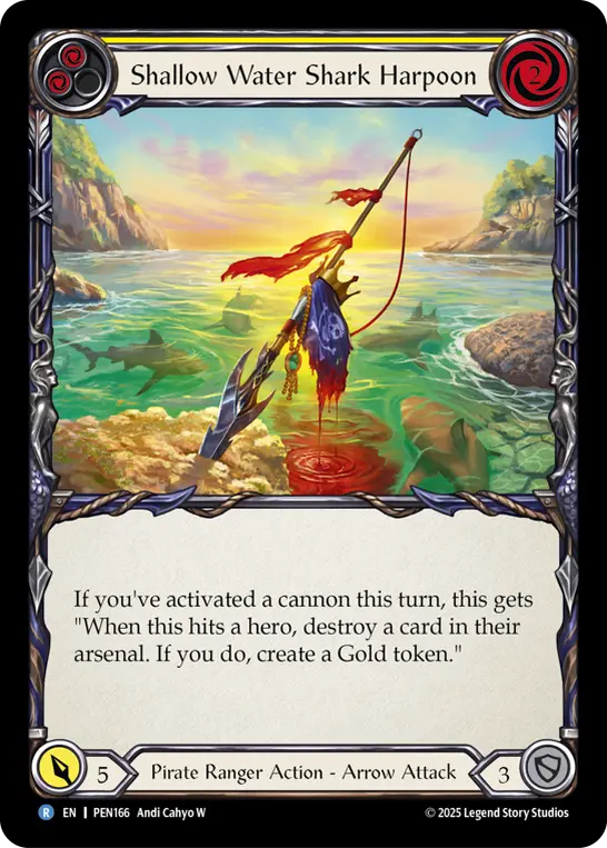 Card: Shallow Water Shark Harpoon (yel)