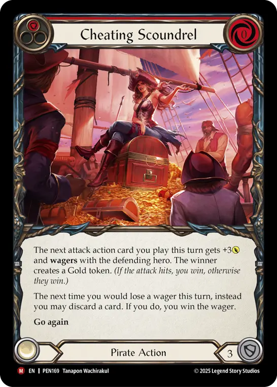 Card: Cheating Scoundrel (red)