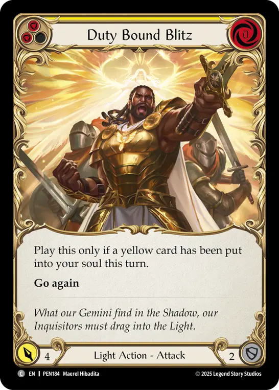 Card: Duty Bound Blitz (yel)