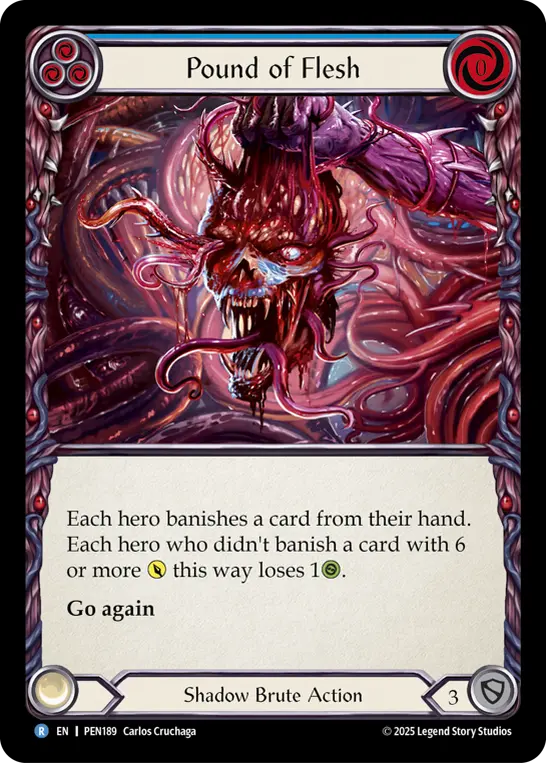 Card: Pound of Flesh (blu)