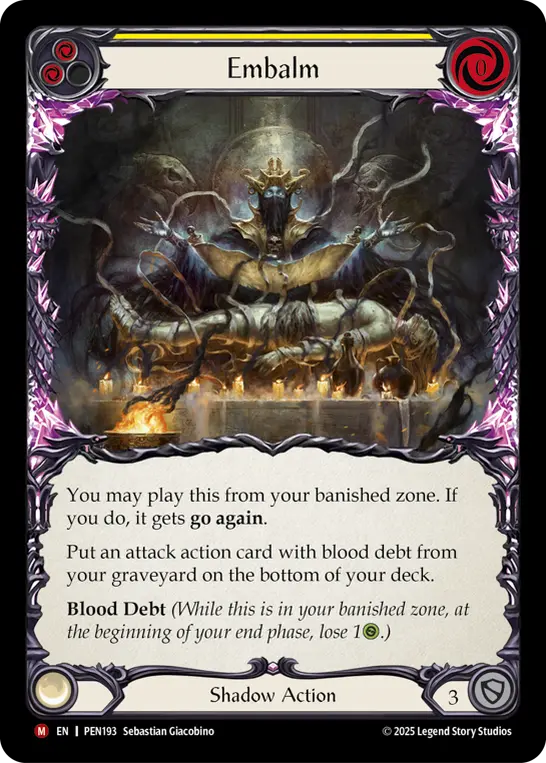 Card: Embalm (yel)