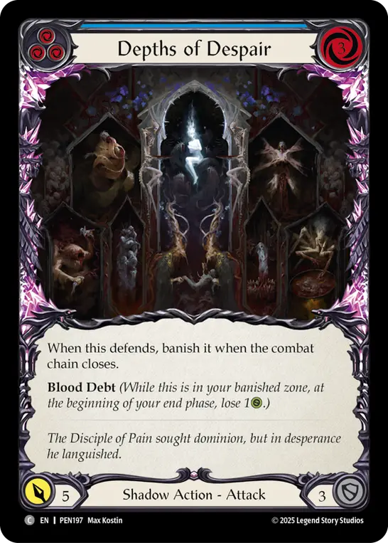 Card: Depths of Despair (blu)
