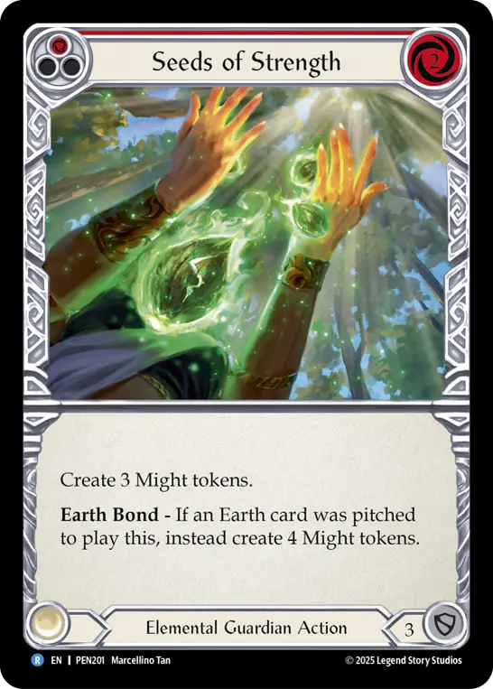 Card: Seeds of Strength (red)