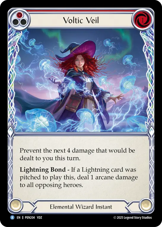 Card: Voltic Veil (red)