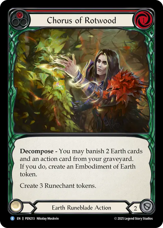 Card: Chorus of Rotwood (red)