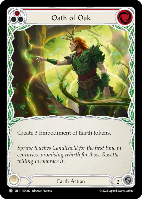 Card: Oath of Oak (red)