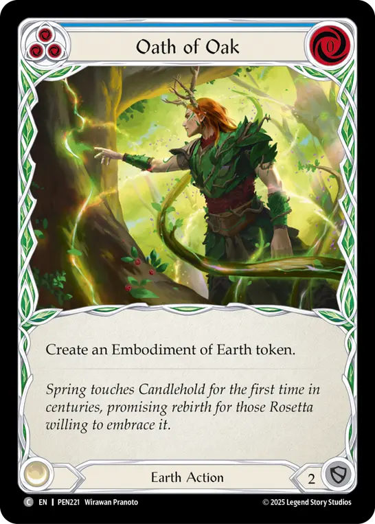 Card: Oath of Oak (blu)