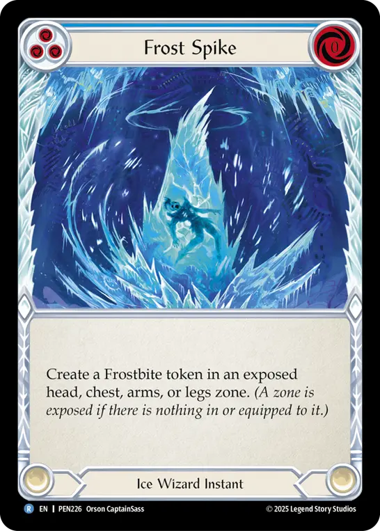 Card: Frost Spike (blu)